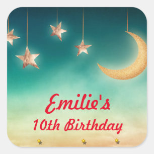 Moon and Stars sluimeren feestende stickers