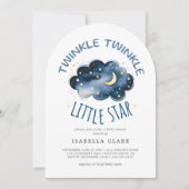 Moon and Stars Twinkle Twinkle Little Star Kaart (Voorkant)