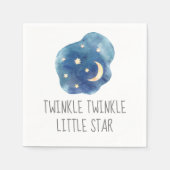 Moon and Stars Twinkle Twinkle Little Star Napkins Servet (Voorkant)