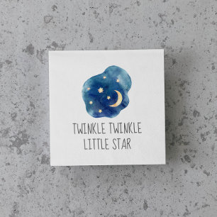 Moon and Stars Twinkle Twinkle Little Star Napkins Servet