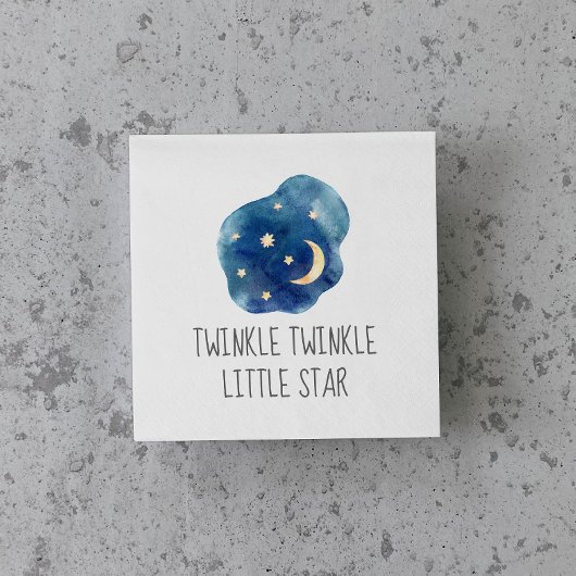 Moon and Stars Twinkle Twinkle Little Star Napkins Servet