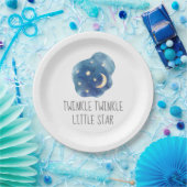 Moon and Stars Twinkle Twinkle Little Star Papieren Bordje (Feest)