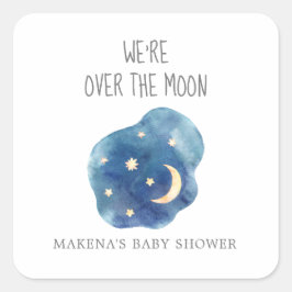 Moon and Stars We zijn over de Moon Favor Sticker