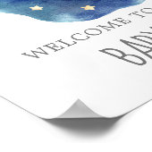 Moon and Stars We're Over the Moon Welkom Poster (Hoek)