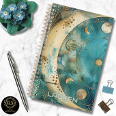 Moon and Sun Celestial Clean Name Planner