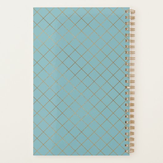 Moon and Sun Celestial Clean Name Planner (Achterkant)