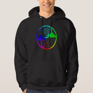 Moon And Sun Om Tree Of Life Buddhist Mandala Yin Hoodie