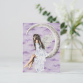 Moon Angel Briefkaart (Staand voorkant)