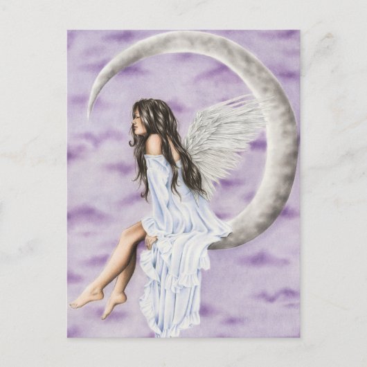 Moon Angel Briefkaart (Voorkant)