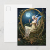 Moon Angel Fantasy Art Briefkaart (Voorkant / Achterkant)