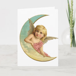  Moon Angel Feestdagen Kaart