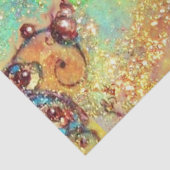 MOON ANGEL IN BLUE GOLD GEEL VLOEISTOFFEN TISSUEPAPIER (Detail)