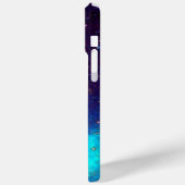 MOON ANGEL IN BLUE GOLD SPARKLES Monogram Case-Mate iPhone Case (Achterkant / Links)