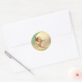  Moon Angel Ronde Sticker (Envelop)