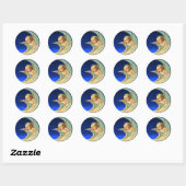 MOON ANGEL RONDE STICKER (Vel)