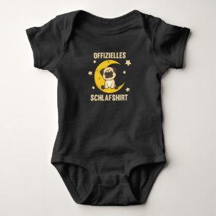 Moon Animal Pug Officiële Slaapstand Honden Stars Romper