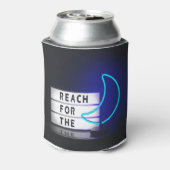 Moon Art Reach for the Moon Sign Typographic Afbee Blikjeskoeler (Blikje Achterkant)