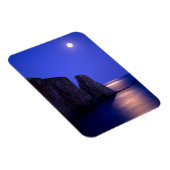 Moon At Dusk Perce Rock Gaspe Coast Quebec Magneet (Rechterzijde)