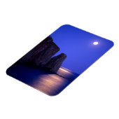 Moon At Dusk Perce Rock Gaspe Coast Quebec Magneet (Linkerzijde)