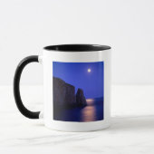 Moon At Dusk Perce Rock Gaspe Coast Quebec Mok (Links)