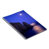 Moon At Dusk Perce Rock Gaspe Coast Quebec Notitieboek (Rechterzijde)