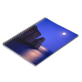 Moon At Dusk Perce Rock Gaspe Coast Quebec Notitieboek (Linkerzijde)