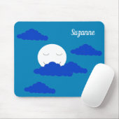 Moon at Early Dusk: Blue Muismat (Met muis)