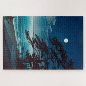 Moon at Ninomiya Beach, Hasui Kawase Legpuzzel (Horizontaal)
