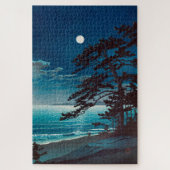 Moon at Ninomiya Beach, Hasui Kawase Legpuzzel (Verticaal)