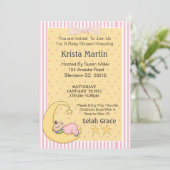 Moon Baby Breng een Uitnodiging van het Baby showe (Staand voorkant)