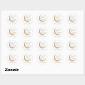 Moon Baby Dank u Ronde Sticker (Vel)