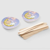 Moon Baby Design Hand Fan Handwaaier (Niet-gemonteerd)