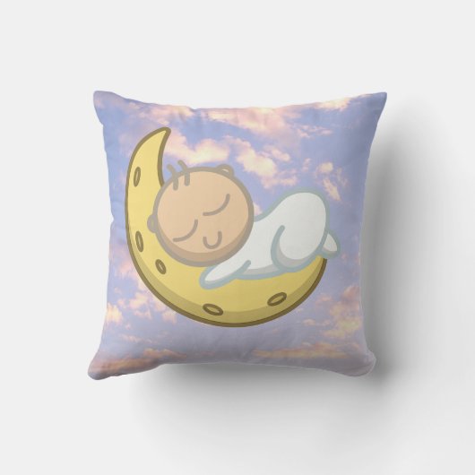 Moon Baby Design Kussen (Achterkant)