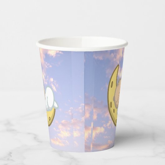 Moon Baby Design Papieren Bekers (Links)