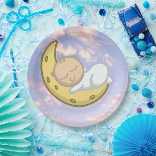 Moon Baby Design Papieren Bordje (Feest)