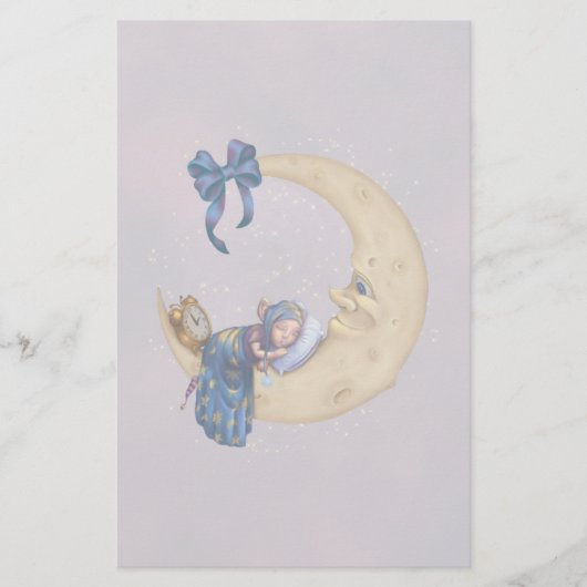Moon Baby Elf Briefpapier (Voorkant)