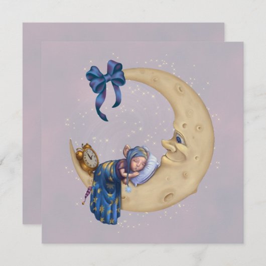 Moon Baby Elf Kaart (Voorkant / Achterkant)