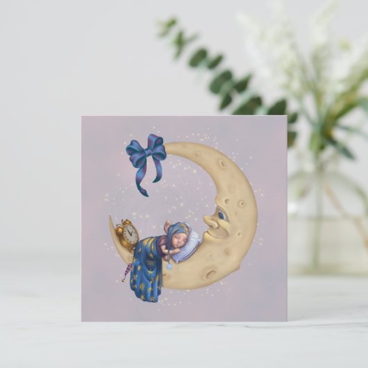 Moon Baby Elf Kaart (Staand voorkant)