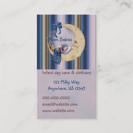 Moon Baby Elf Visitekaartje (Voorkant)