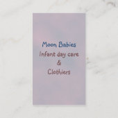 Moon Baby Elf Visitekaartje (Achterkant)
