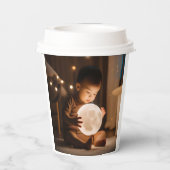 Moon baby papieren bekers (Achterkant)