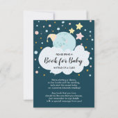 Moon Baby shower Boek voor Baby Kaart (Voorkant)