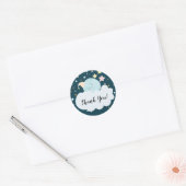 Moon Baby shower Dank u voor Sticker (Envelop)