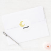 Moon Baby shower Ronde Sticker (Envelop)