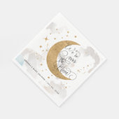 Moon baby shower servet (Hoek)