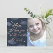 Moon & Back Moederdag Kaart (Staand voorkant)