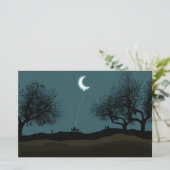 Moon Balloon Briefpapier (Staand voorkant)