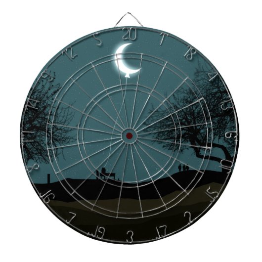 Moon Balloon Dartbord (Voorkant)
