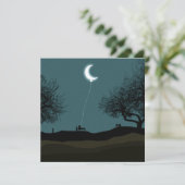 Moon Balloon Kaart (Staand voorkant)