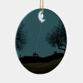 Moon Balloon Keramisch Ornament (Rechts)